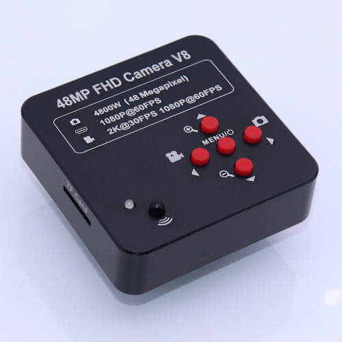 高清4K画质USB/HDMI工业相机6000万像素测量显微镜遥控TF卡操作