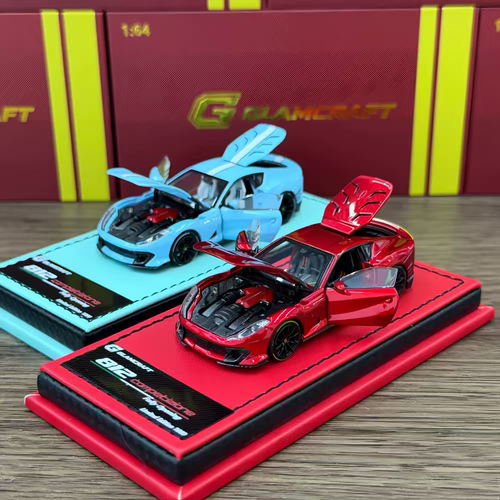 【现货】GLAMCRAFT 1:64法拉利812 合金全开汽车模型
