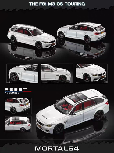 【现货】MORTAL 1:64 宝马M3 F81 瓦罐猎装 合金汽车模型