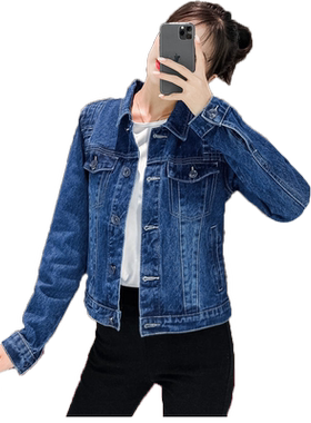短款牛仔外套衣服韩版