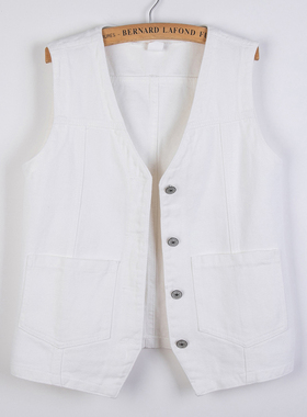 牛仔马甲女春秋2025年新款秋季韩版复古大码女士外搭秋冬马夹外套