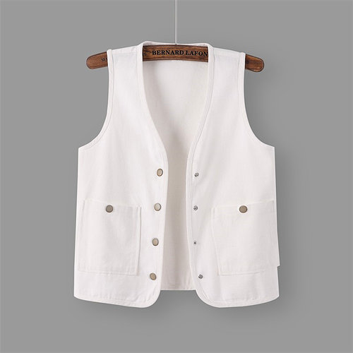 牛仔马甲女夏装新款短款夏季加大码时尚背心马夹夏秋季女士外套