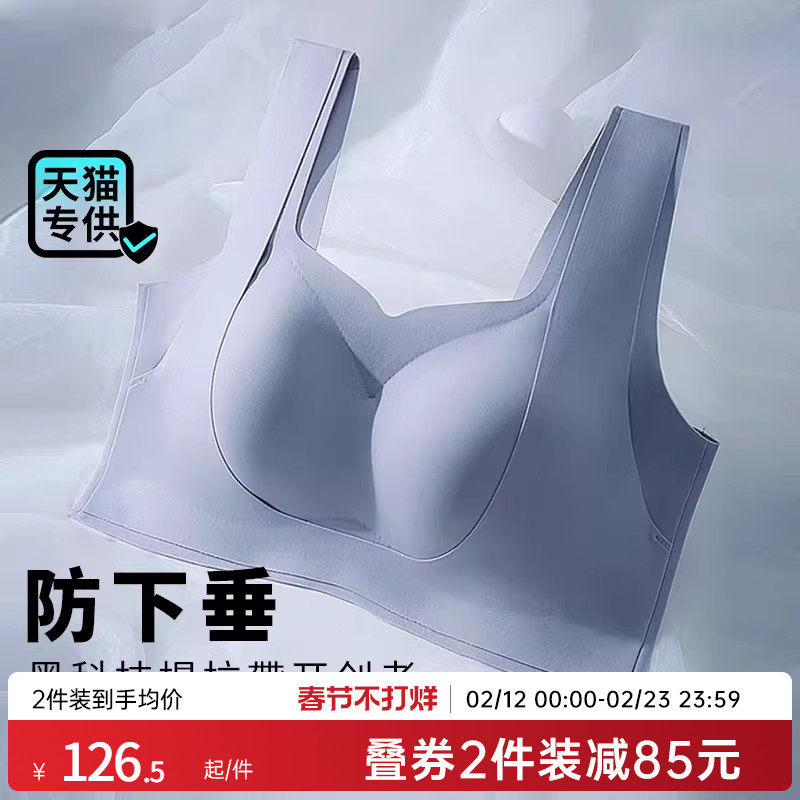 润微提拉女王内衣女大胸显小无痕大码调整型聚拢收副乳防下垂文胸