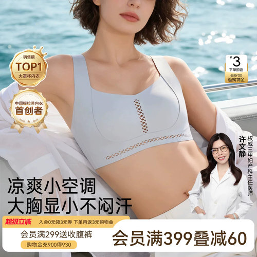 润微提拉大胸显小镂空透气内衣