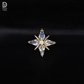 星光胸针精致高级感轻奢胸花徽章衬衫 领针扣男女西装 配饰生日礼物