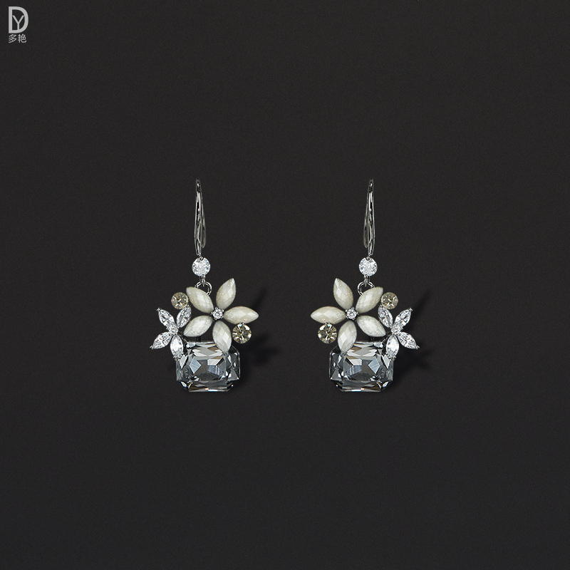 新品特惠珠宝风小众高级感耳环