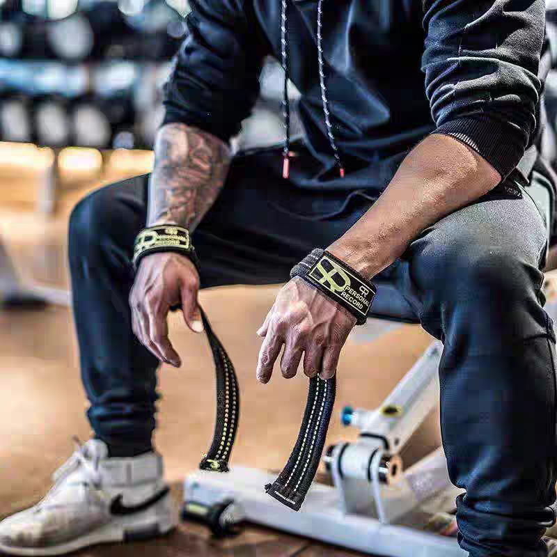 美国PR轮子哥助力带健身健美硬拉引体向上划船护腕护掌助力带