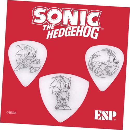 ESP×sonic classic 卡通限定吉他拨片 三枚