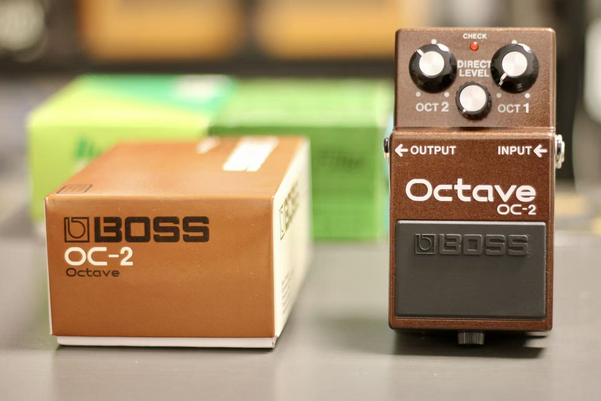 绝版boss OC-2八度和音电吉他单块效果器