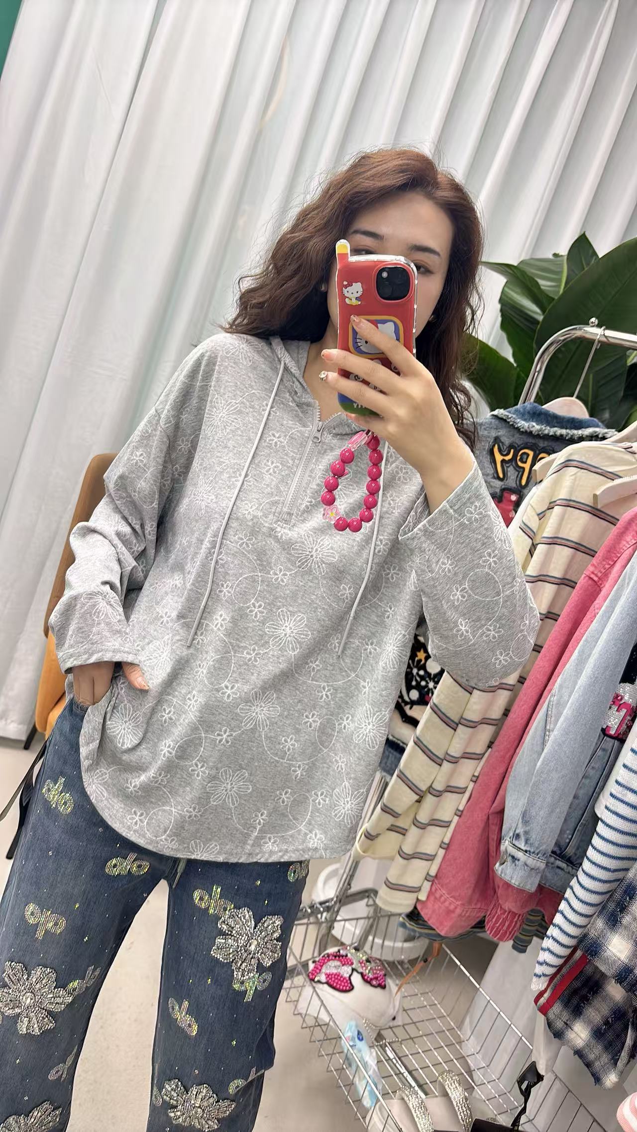 阿静家重工大码女装2026春季T恤