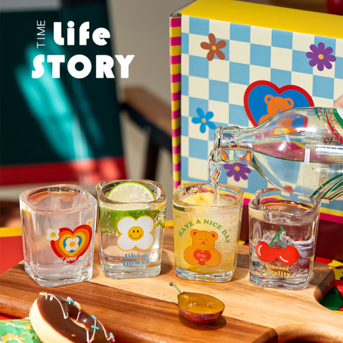 卡通多巴胺聚会白酒杯