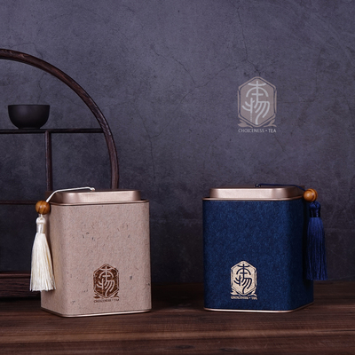 新款高档复古风马口铁定制茶叶罐