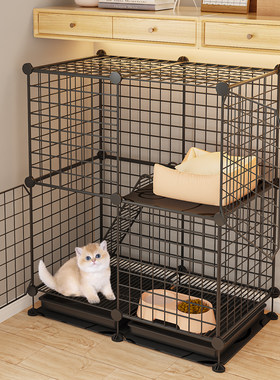 猫笼子家用室内别墅超大自由空间厕所一体猫咪幼猫养猫舍猫窝猫屋