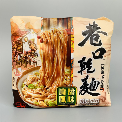 巷口乾面麻酱风味方便面100g*4入