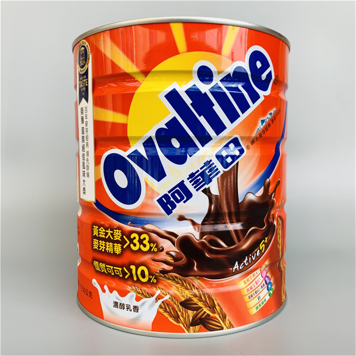 台湾采购 阿华田营养巧克力麦芽饮品冲饮罐装1150g