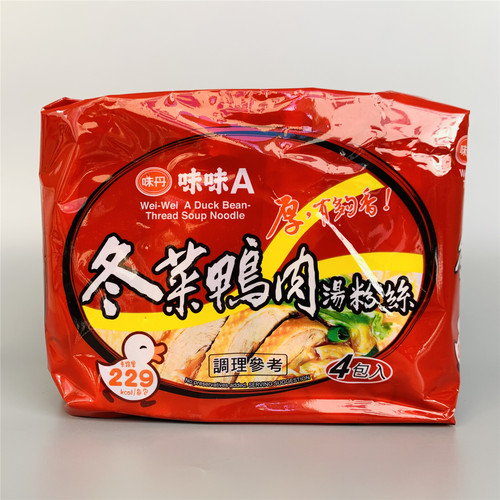 台湾风味味丹A冬菜鸭肉汤粉丝