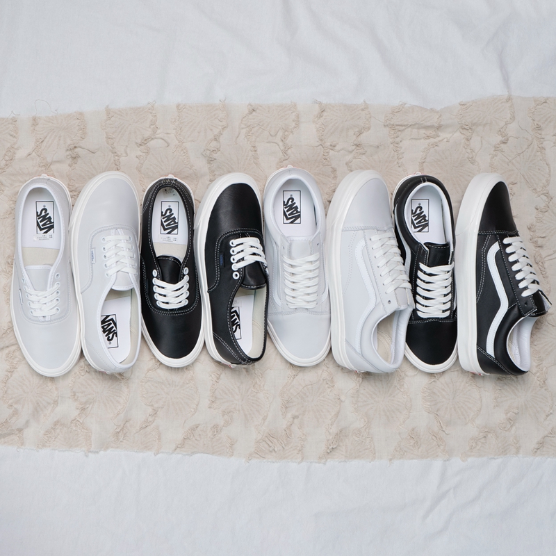 VansOldSkool皮革板鞋低帮