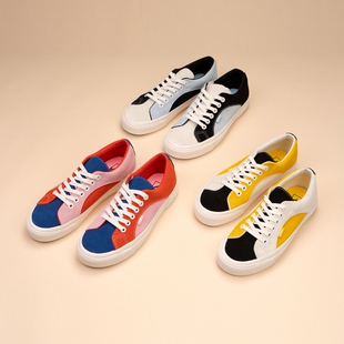 Lampin 撞色板鞋 学生休闲鞋 春夏 DX万斯安纳海姆男女鞋 Vans