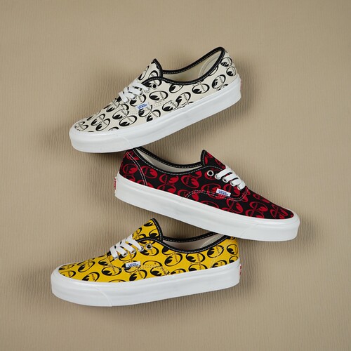 联名板鞋Vans印花帆布鞋情侣鞋