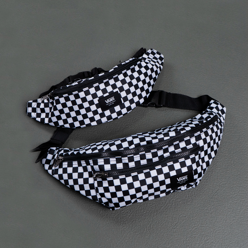 Vans男女同款棋盘格腰包