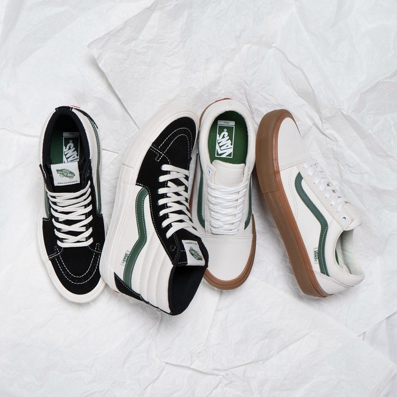 Vans Old Skool Pro生胶底低帮板鞋耐磨女鞋专业滑板鞋高帮Sk8-Hi