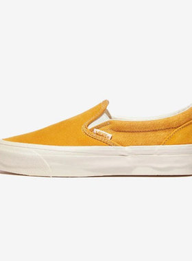 Vans MTE Slip-On姜黄色麂皮帆布复古一脚蹬休闲板鞋VN000CTCGLD