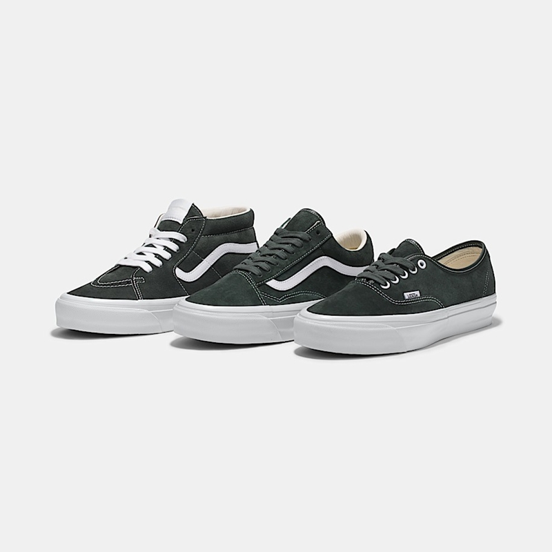 Vans Premium Old SKool墨绿猪麂皮男女鞋板鞋低帮休闲鞋Sk8-Mid