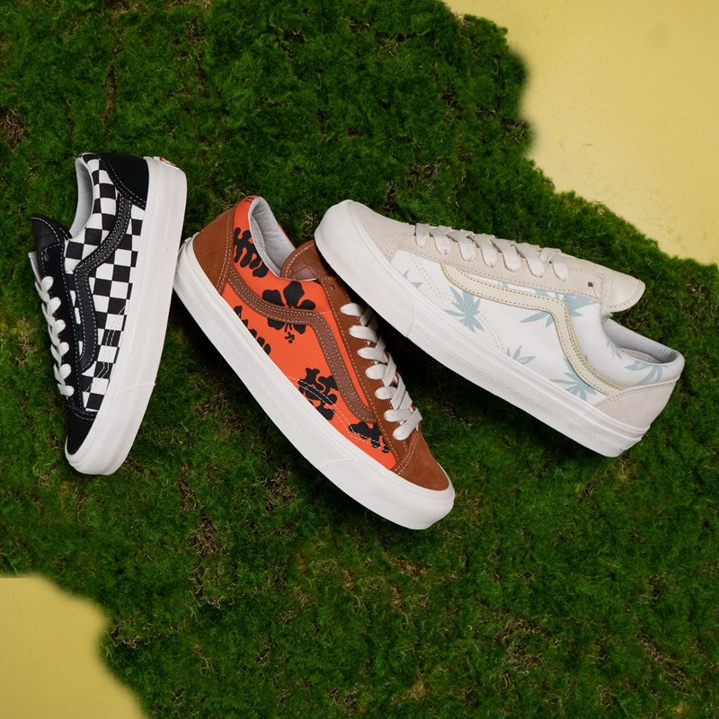 ModernicaVans棕榈叶棋盘格