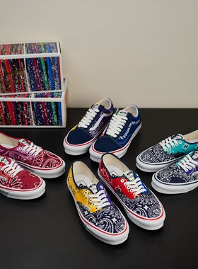 BEDWIN x Vans OG Authentic鸳鸯腰果花低帮休闲板鞋VN0A4BV99RA