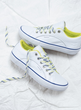 Quartersnacks x Vans Lampin Pro白色皮革专业滑板鞋VN0A4VHX2YM