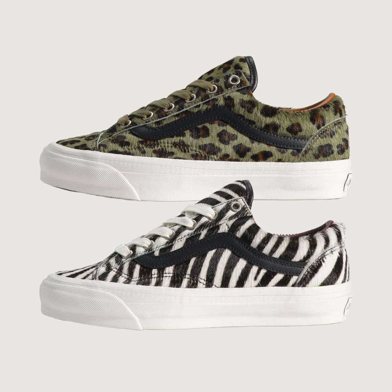 Vans Premium Old Skool 36斑马纹豹纹马毛时髦动物纹休闲板鞋,运动鞋new,板鞋,淘宝优惠券,粉丝福利购,淘宝优惠卷