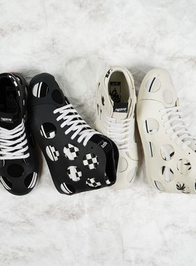 Vans Vault Sk8-Hi Cage VLT黑白棋盘格镂空鸟笼鞋高帮休闲板鞋