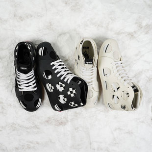 Sk8 Cage VLT黑白棋盘格镂空鸟笼鞋 Vans 高帮休闲板鞋 Vault