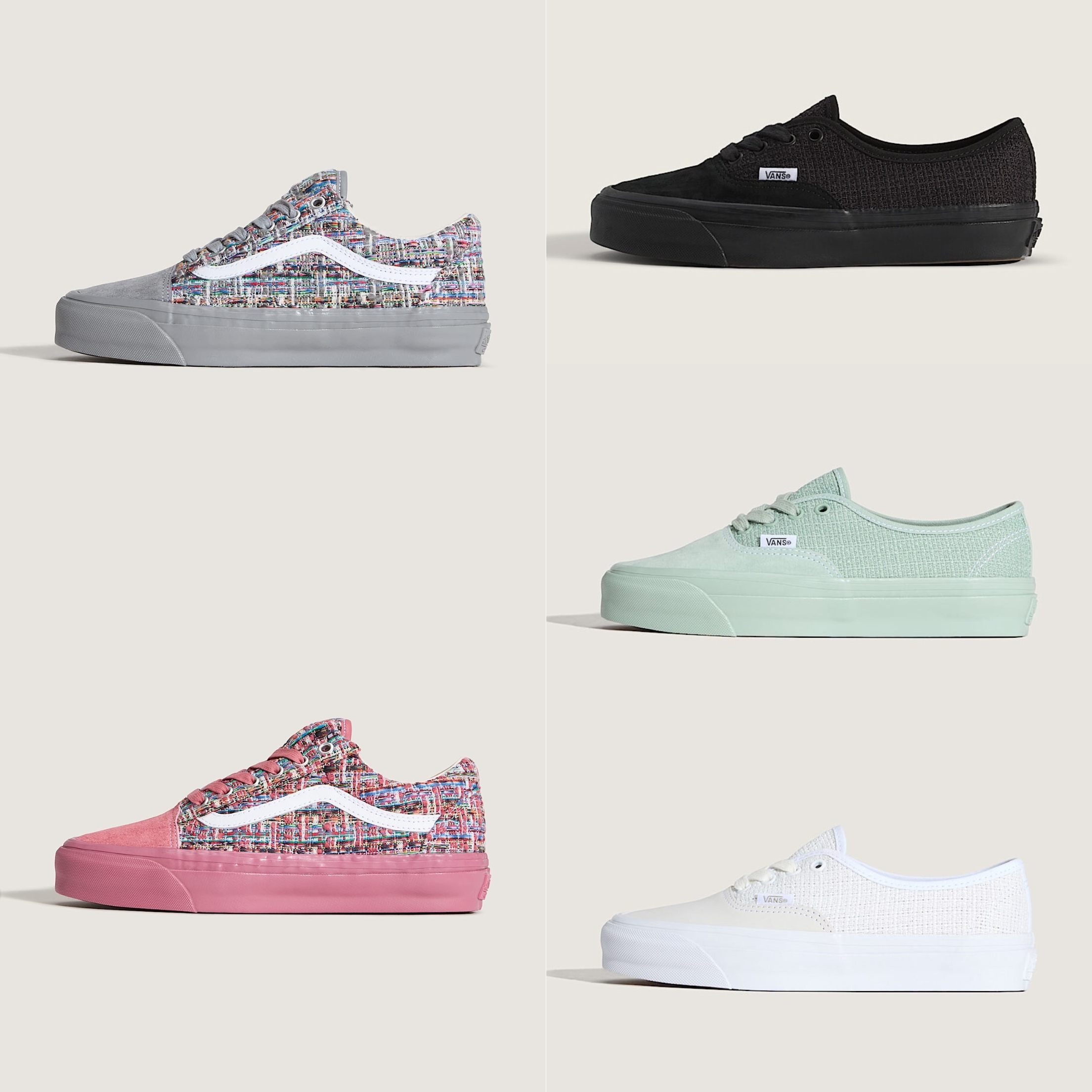 范斯高阶系列时尚粗花呢板鞋