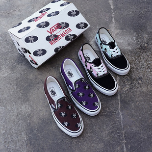 VN0A45JK592 Slip Vans MARIA On黑胶唱片一脚蹬板鞋 WACKO