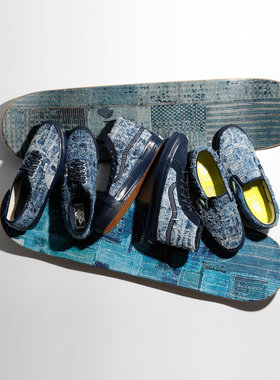 FDMTL x Vans日本蓝染工艺丹宁休闲鞋高端联名板鞋VN0A4BV95WP