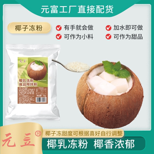豆椰乳冻布丁椰奶冻粉椰子冻粉家用商用烘焙奶茶店甜品专用原料 元