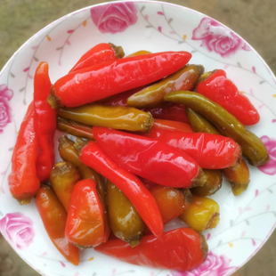 25年新腌青红辣椒乌红辣椒全州酸辣椒农家新鲜泡椒酸海椒