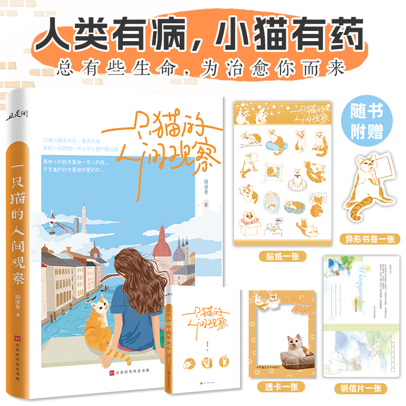 印特签 一只猫的人间观察 作者 寐语者新增番外 女作家与流浪猫的真实故事一场辗转13000公里的暖心奇遇正版木本WE-59.8