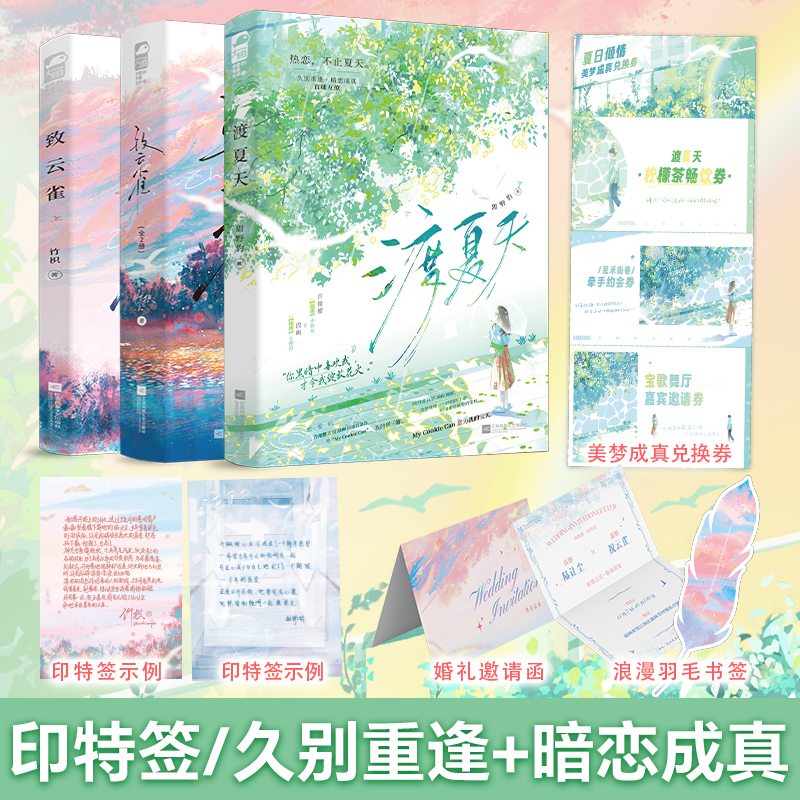 印特签书 渡夏天 致云雀 甜野豹/竹枳 著 现代暗恋言情小说实体书畅销书正版大鱼