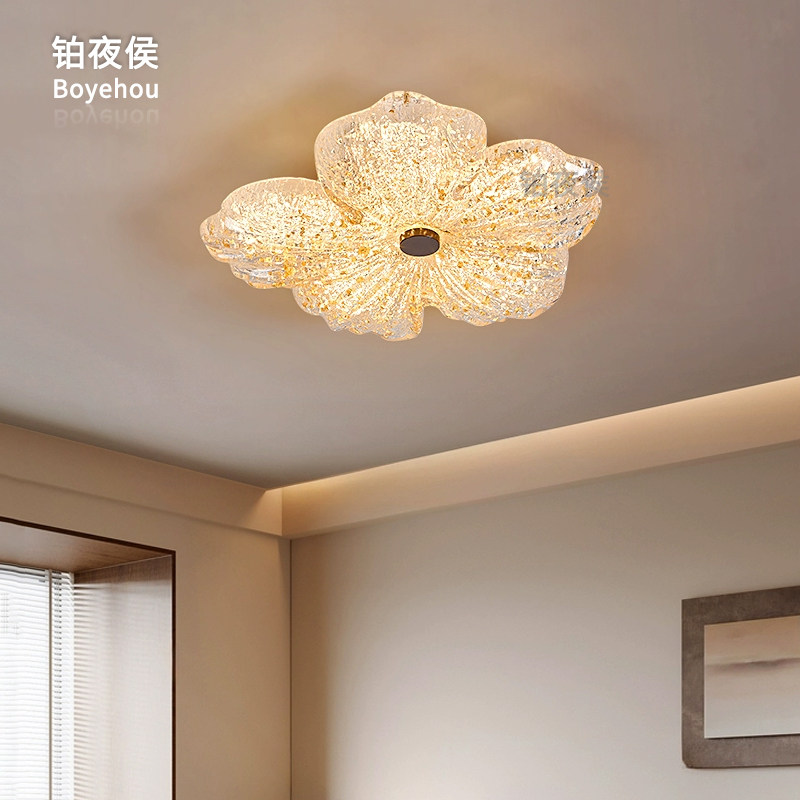 铂夜侯全铜金箔轻奢花朵卧室灯高档树脂客厅普瑞护眼吸顶灯,家装灯饰光源,餐厅/卧室/书房吸顶灯,淘宝优惠券,粉丝福利购,淘宝优惠卷