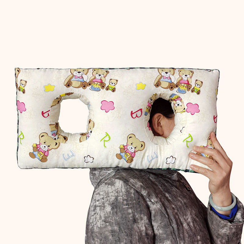 卧床老人小耳术后护理枕荞麦枕头成人睡眠颈椎枕头可水洗