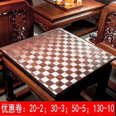 正方形玻璃塑料透明餐桌布茶几垫
