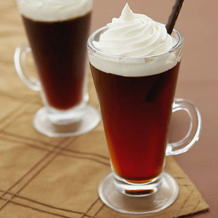 欧洲玻璃爱尔兰冰咖啡杯拿铁咖啡杯玻璃果汁沙冰杯欧式创意奶茶杯