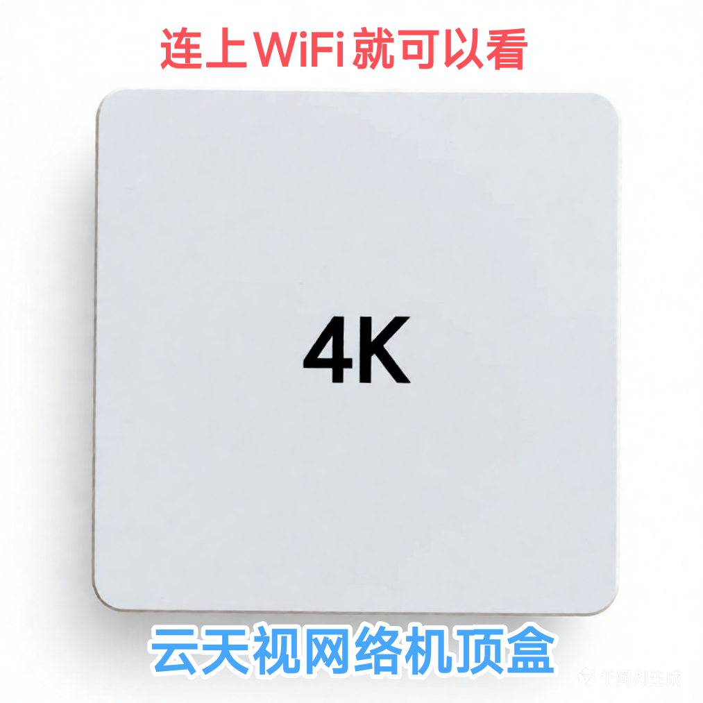 云天视4K网络高清电视机顶盒蓝牙5G4K智能云盒白色款网络播放器Q9
