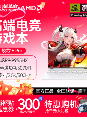 MECHREVO/机械革命 蛟龙 16Pro 2025 R9-9955HX RTX5070Ti 300Hz
