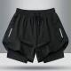 备三分裤 运动田径马拉松跑步短裤 宽松速干防走光带内衬训练健身装