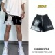 三四分裤 美式 宽松休闲跑步训练夏季 男潮牌复古水印速干篮球裤 短裤