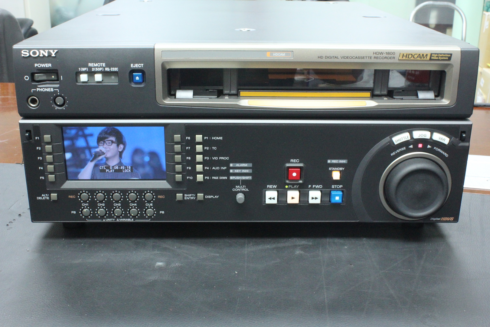 HDW-1800高清HDCAM录像机SONY编辑机磁鼓时间6417小时。
