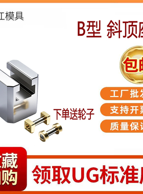 尚风模具B型斜顶座T槽滑斜顶装置活型芯组件长江滑脚压条SF41